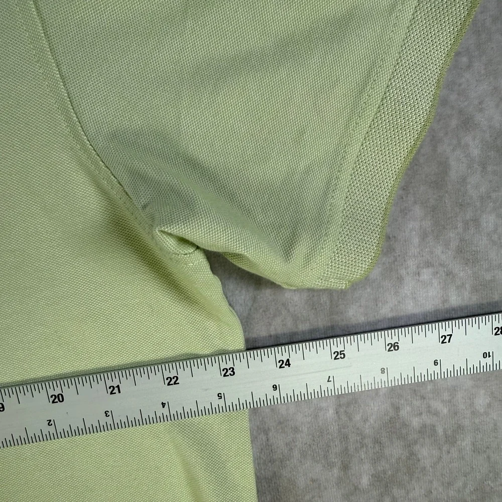Member's Mark Pique Polo Men Large Mint Garden Green Stretch Cotton Casual Prep‎